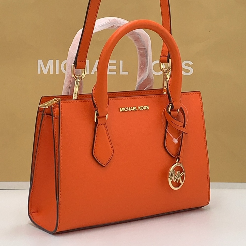 MICHAEL KORS
Sheila Small Faux Saffiano Leather Satchel
Poppy 
NWT - Picture 11 of 16